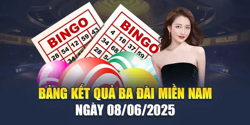 Soi Cầu Xổ Số Miền Nam 15/06 Không Trượt Phát Nào Từ M88 1 Bảng kết quả ba đài miền Nam ngày 08/06/2025