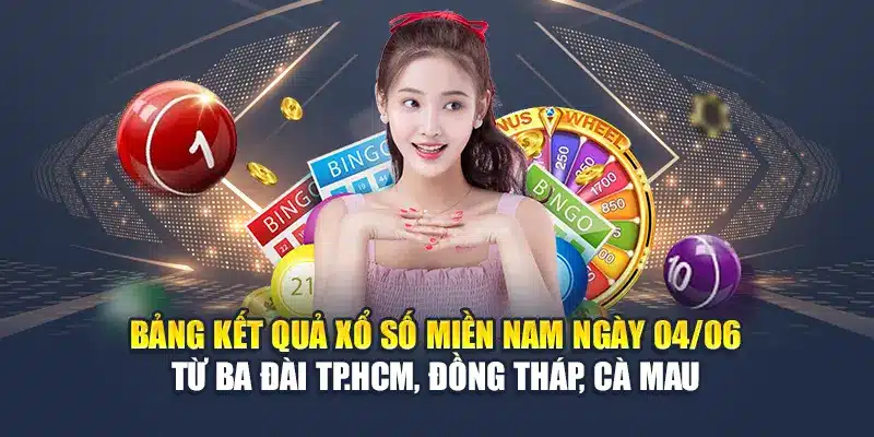 Soi Cầu Xổ Số Miền Nam 11/06 Chính Xác Từ M88 Hôm Nay 1 Bảng kết quả xổ số miền Nam ngày 04/06 từ ba đài TP.HCM, Đồng Tháp, Cà Mau